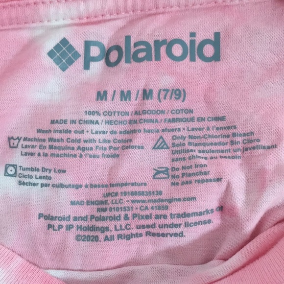 POLAROID Graphic Tee Tie-Dye Juniors Medium (7-9) - Picture 4 of 4